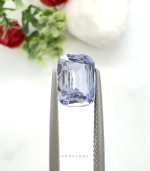 Natural 2.62 ct light bluish violet Ceylon sapphire stone