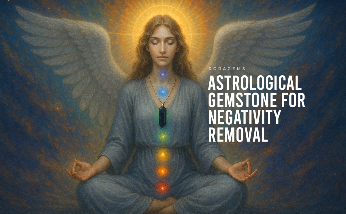 Natural Black Tourmaline pendant for EMF protection and energy balance – real Ceylon crystal for chakra healing and astrology