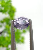 Oval-shaped purple spinel loose gem for collectors and designers