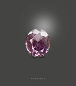 Sale priced 0.50ct natural purple spinel loose gemstone, perfect for beginners practicing jewelry or gem collectors on budget