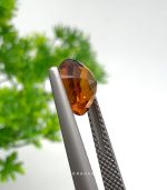 Buy natural orange spessartine garnet 2.05ct round cut gemstone from Ceylon, available for jewelry designers in Japan, USA, Europe, Dubai, Hong Kong