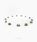 High-quality natural green zircon gems below 1 carat, popular with French and German gemstone buyers