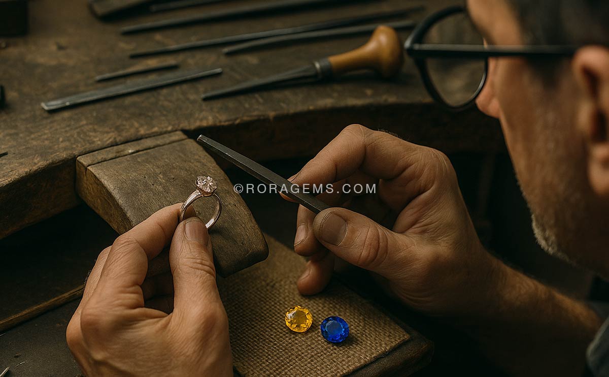 Roragems delivers certified Ceylon sapphires to USA buyers who seek authentic, untreated gemstones with astrological significance.
