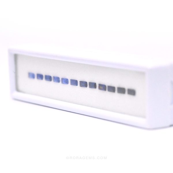 Fine quality blue sapphire baguette cut melees for Japanese jewelry designers