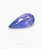 4ct natural Ceylon blue sapphire, pear shape, for jewellery makers and gem enthusiasts in USA and Germany