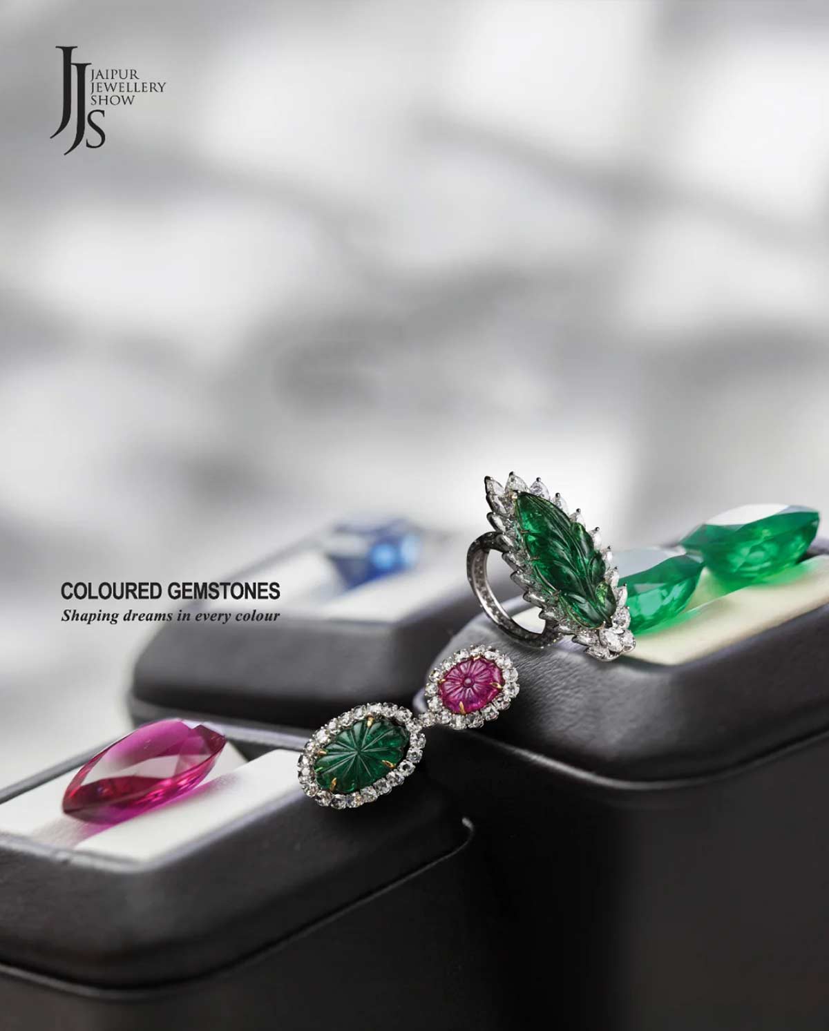 Jaipur Gem and Jewellery Show showcasing natural Ceylon sapphires and fine gemstones by Roragems